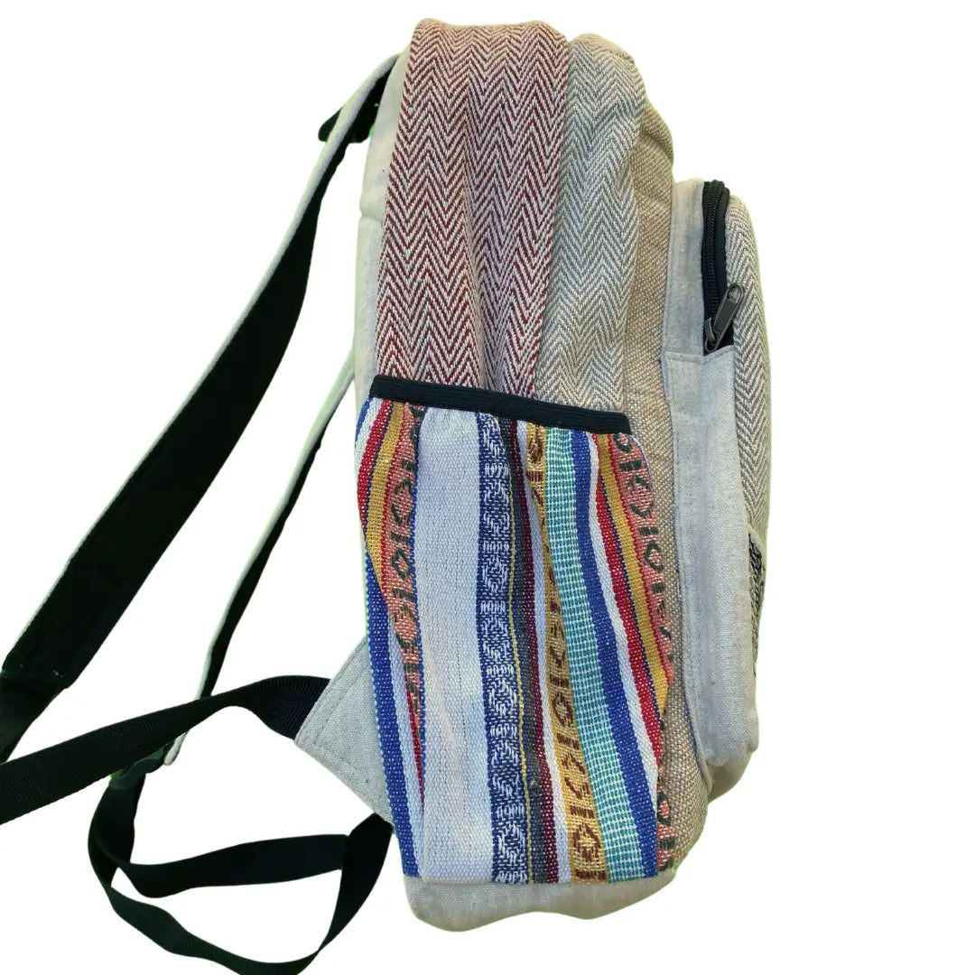 Multi-Color Hemp Backpack - Pure Himalayan Hemp (THC Free) Zerep Holistics