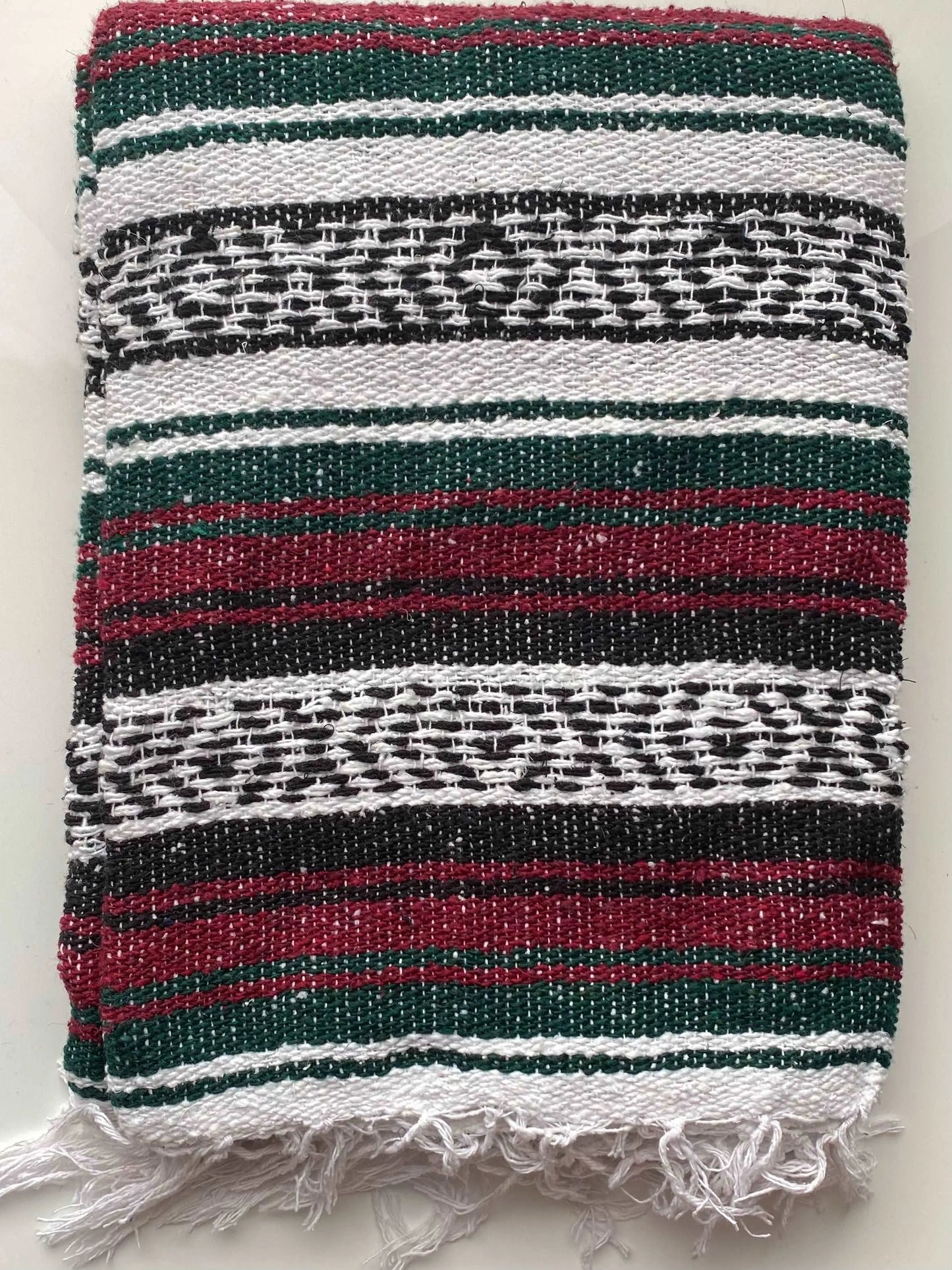 Hand Woven Falsa Mexican Blanket/Throw/Yoga Blanket (Molina Indian Blanket)