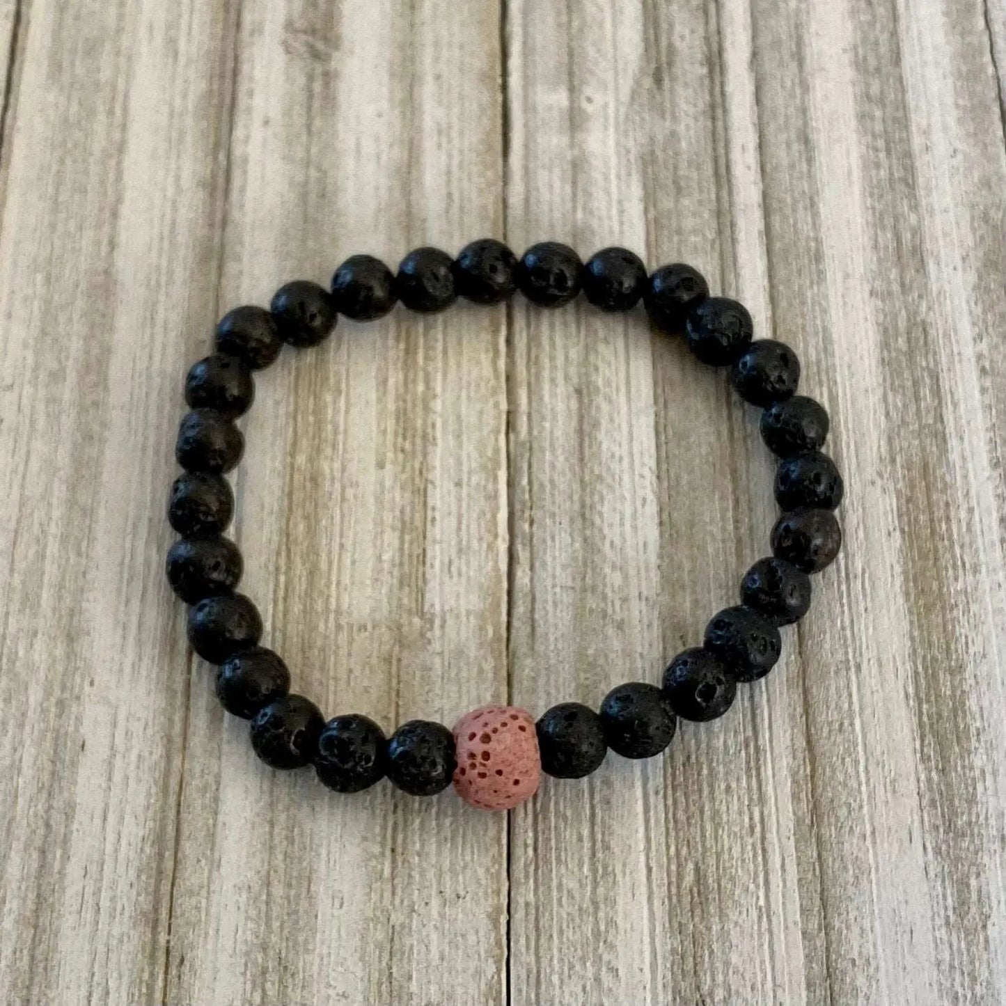 Lava Rock Bracelet - Blue, Teal, Green, Black, Red, Yellow, Purple or Pink - Essential Oil Aromatherapy Jewelry