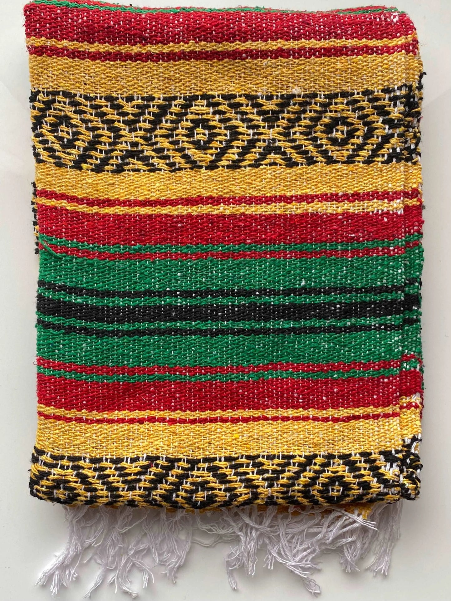 Hand Woven Falsa Mexican Blanket/Throw/Yoga Blanket (Molina Indian Blanket)