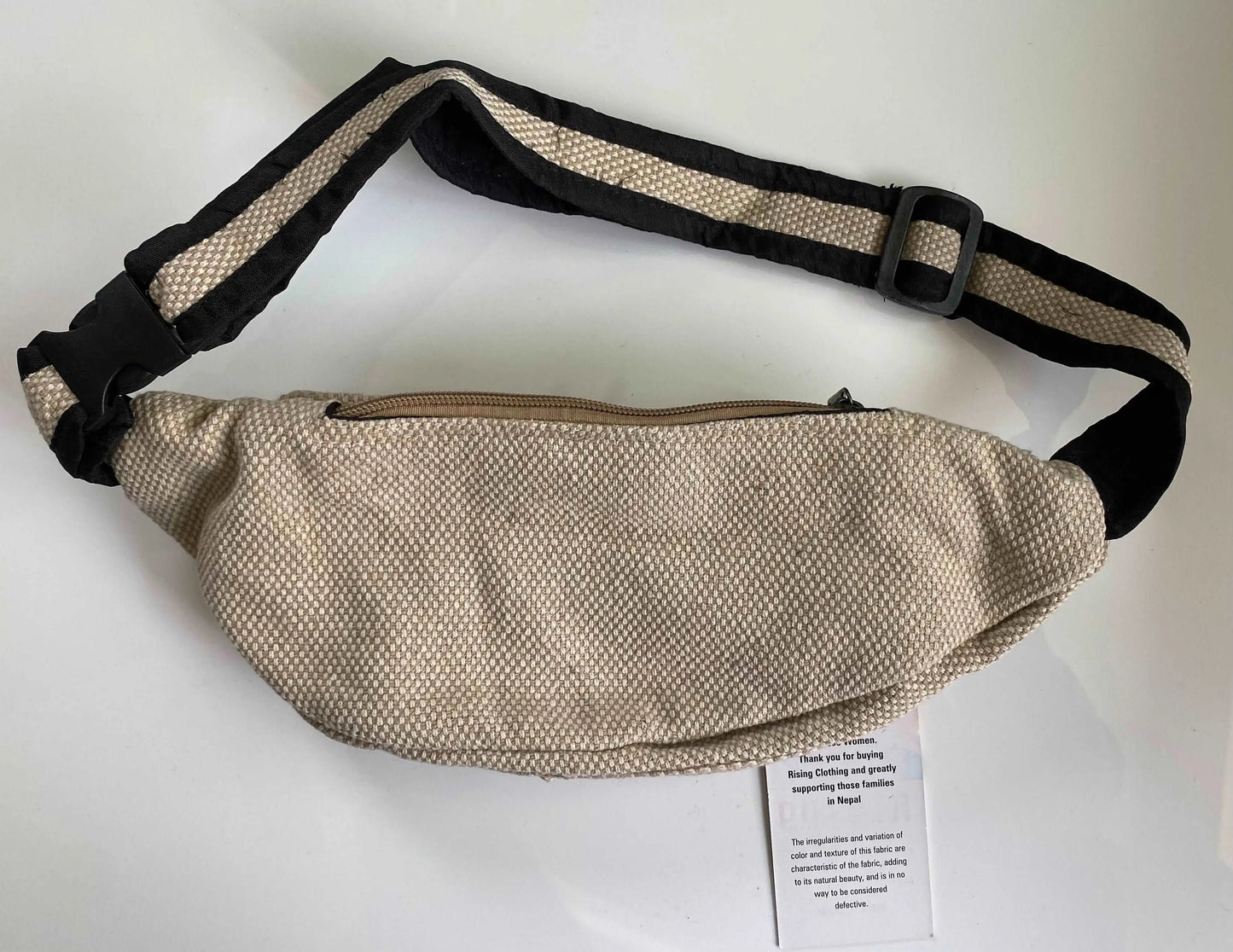 100% Organic Himalayan Hemp Adjustable Unisex Fanny Pack (THC Free)