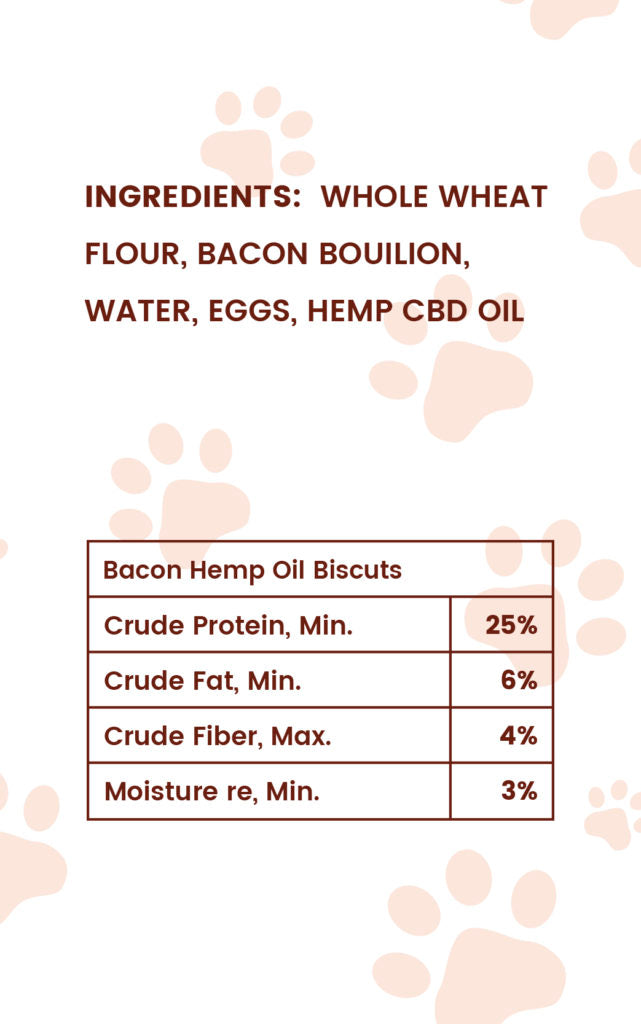 Bacon CBD Dog Biscuits - Zerep Holistics