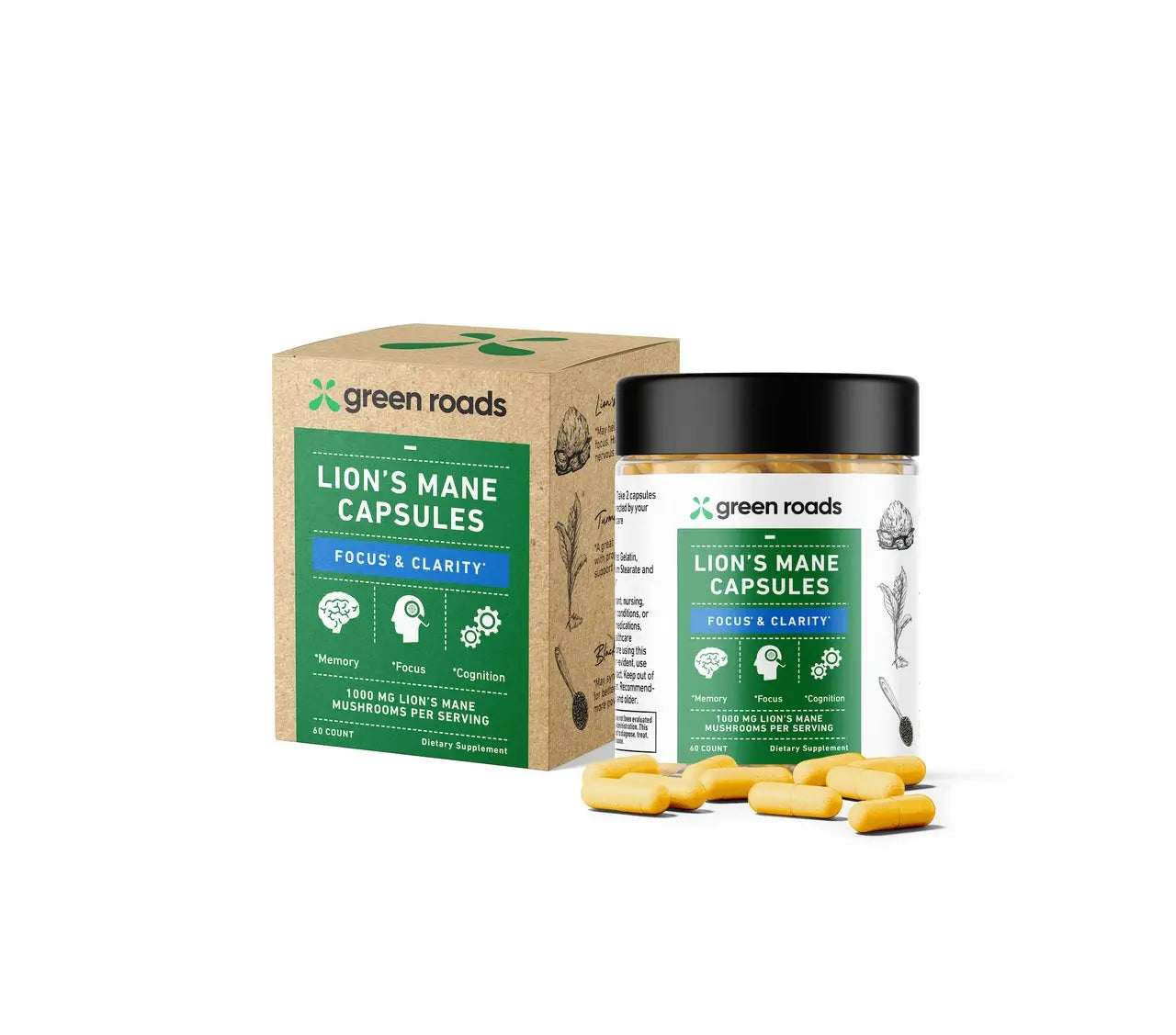 Lion's Mane Focus & Clarity Capsules Green Roads