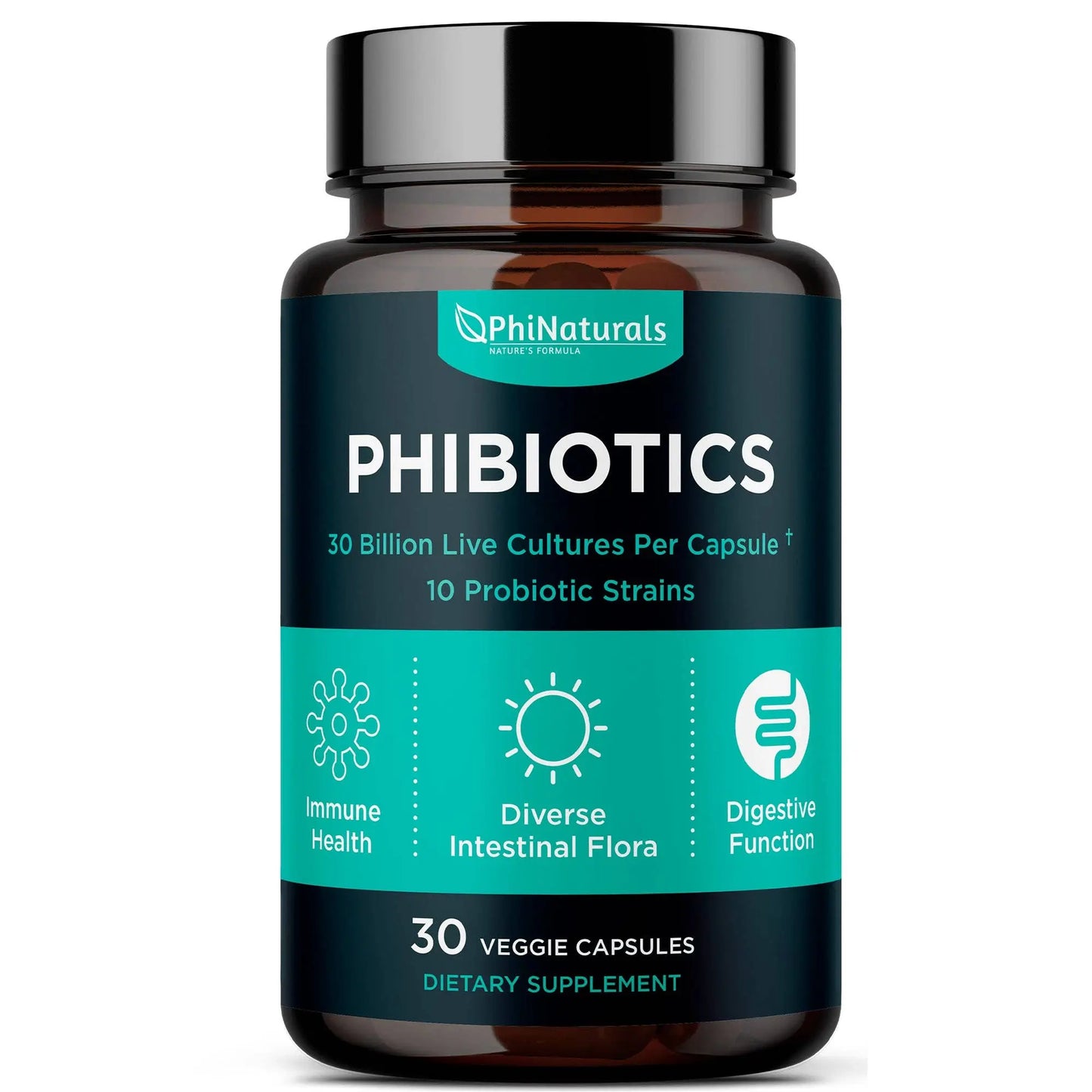 Probiotics High Potency 10 Strains – 30 Billion CFU – [30 Ti Excel Nutritionals LLC DBA Phi Naturals