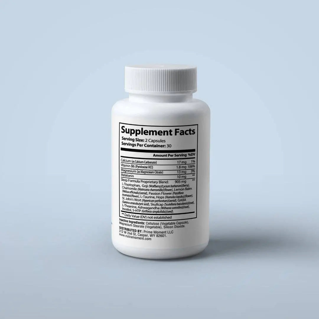 Sleep Support Oral Supplement/Vitamin Nutra Moment