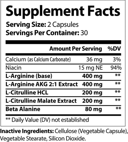 L-Arginine & L-Citrulline Oral Supplement Nutra Moment