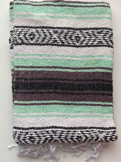 Hand Woven Falsa Mexican Blanket/Throw/Yoga Blanket (Molina Indian Blanket)